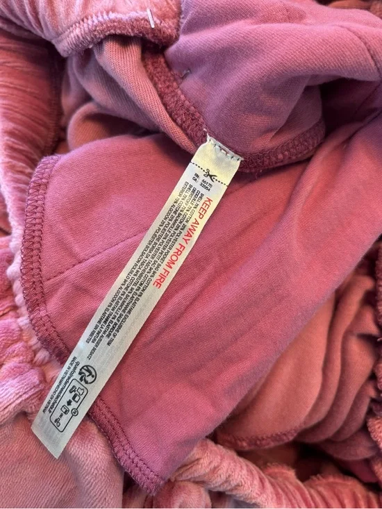 NWT! Free People Movement Momentum Velour Jogger Pants Rosewood Pink ~ Large - Picture 7 of 9